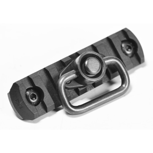 M-LOK Plate with QD Sling Swivel Black
